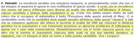 Tassonomia tutta da riscrivere?  O no?